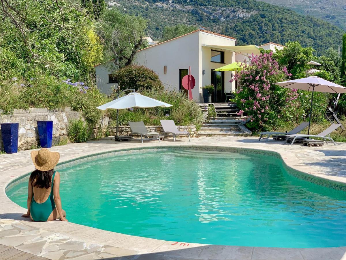 Maison D'Hotes Bleu Azur Tourrettes-sur-Loup Exterior photo